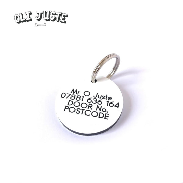 "Call My Human" Acrylic ID Tag