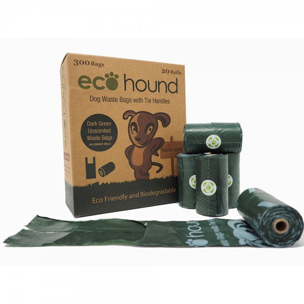 Ecohound Dog Poo Bags Medium - 300 Bags (Handles)