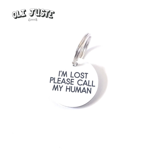"Call My Human" Acrylic ID Tag